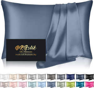 Silk Pillowcase for Hair and Skin, Mulberry Silk P...