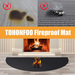 Hearth Rugs for Fireplaces Fire Resistant, 42 x 24...