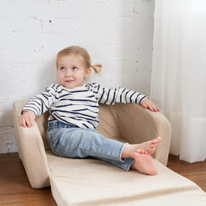 ZICOTO Comfy Kids Chair for Toddler - Convertible...