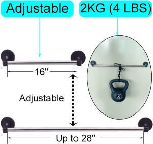 YYST Type A 16-28" Magnetic Curtain Rod Magnetic W...