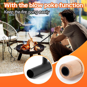 45in Extra Long Fire Poker - Blow Poke, 25in Fire...