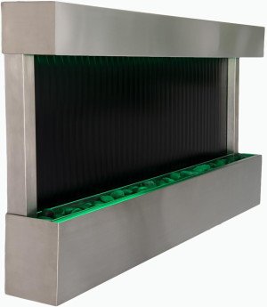 XBrand 47" Indoor Wall-Mounted Mirror Waterfall Fo...