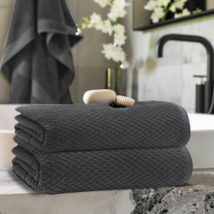COTTON CRAFT Waffle Bath Sheets - Set of 2 Luxury...