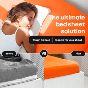 5 STARS UNITED Bed Sheet Straps Set | Easy to Use...