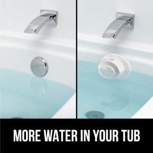 Gorilla Grip Bathtub Overflow Drain Cover, Adds In...