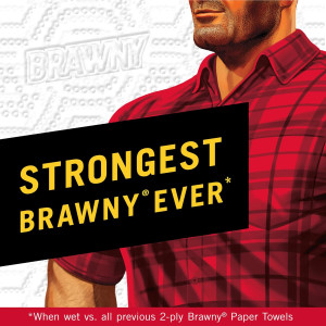 Brawny® Tear-A-Square® Paper Towels, 6 Double Roll...