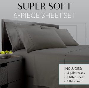 Danjor Linens Queen Sheet Set - 6 Piece Set Includ...