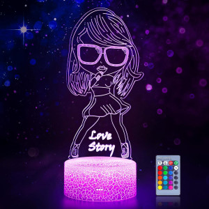 3D Night Light Gifts: Fans Merch, Table Lamp with...