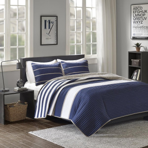 Comfort Spaces Quilt Set Trendy Casual Fun, Vibran...