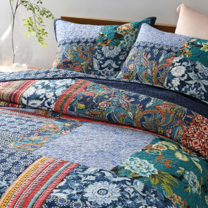 Secgo King Size Comforter Set- 100% Cotton Quilt K...