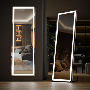 Sweetcrispy 64"x21" Mirror Full Length Standing Mi...