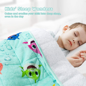 Sivio Kids Sherpa Fleece Weighted Blanket, 3lbs Sh...