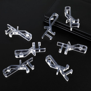 12 PCS Hidden Channel Valance Clips, 1-7/8inch Cle...