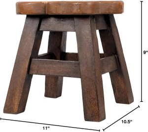 Fox Hand-Carved Acacia Hardwood 11 inch Decorative...