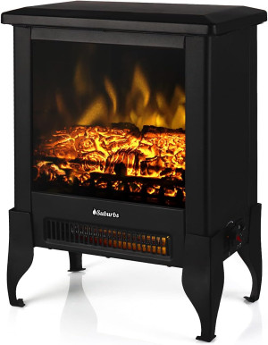 TURBRO Suburbs TS17 Compact Electric Fireplace Sto...