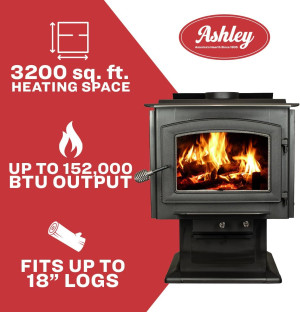 Ashley Hearth AW3200E-P 3,200 Sq. Ft. EPA Certifie...