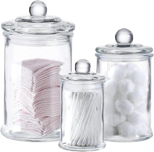 Whole Housewares - Set of 3 Bathroom Canisters - S...