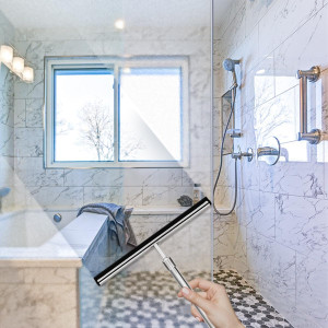 Grand Fusion Shower Squeegee with Long Handle for...