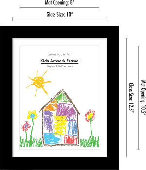 Americanflat 10x12.5 Kids Art Frame - Front Loadin...