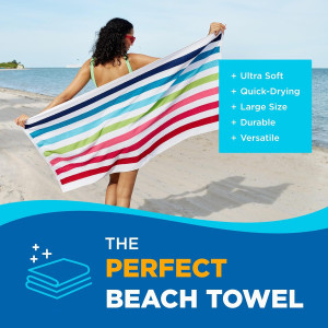 Ben Kaufman Cabana Stripe Beach & Pool Towel - Lar...