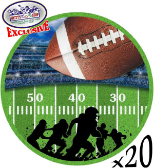Deluxe Football Theme Party Supplies Set for 20 Pe...