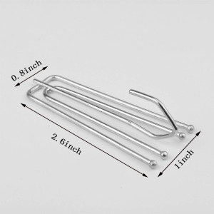 50 pcs Stainless Steel Curtain Pleater Tape Hooks...