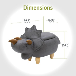 Pearington Dinosaur Ottoman with Storage, Furnitur...