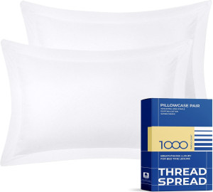Thread Spread 100% Egyptian Cotton Pillow Shams Se...