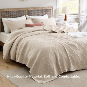 Bedsure Queen Quilt Bedding Set, Vintage Quilt Set...