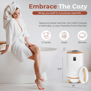 SereneLife Single Touch Towel and Blanket Warmer w...