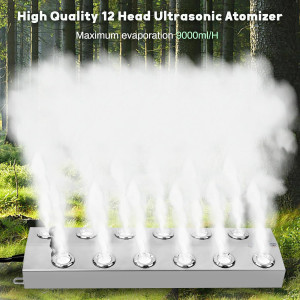 Ultrasonic Mist Maker Fogger 12 Head(9000ml/H),400...