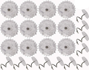 50 pcs Clear Heads Screw Nail Twist Pins Headliner...