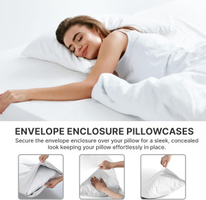 King Pillow Cases Set of 2 - Ultra Soft Hotel Qual...