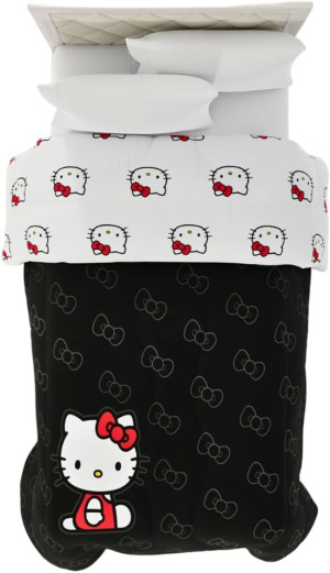 Franco Hello Kitty Bedding Super Soft Microfiber R...