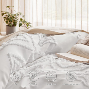 Bedsure Duvet Cover Queen - Queen Duvet Cover, Boh...