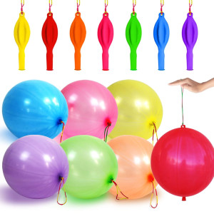 30Pcs Punch Balloons, Thickened Neon Punching Ball...