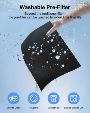 Air Purifiers for Home Large Room 2000 Ft² with Wa...