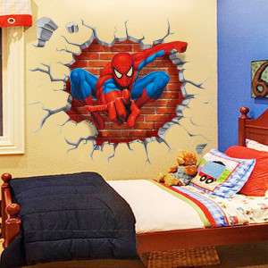 Spiderman Wall Stickers DIY Removable Spiderman Ch...