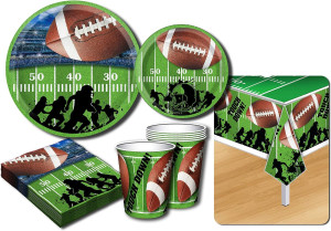 Deluxe Football Theme Party Supplies Set for 20 Pe...
