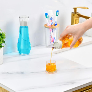 VITVITI Glass Mouthwash Dispenser for Bathroom, 8....