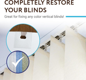 Impresa Clear Vertical Blind Repair Tabs - 20 Clea...