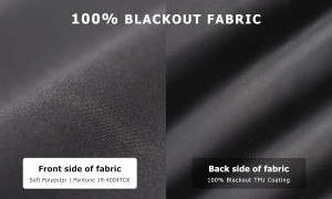 LazBlinds 100% Blackout Roller Shades, No Tools No...