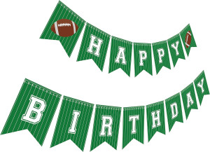 Football Birthday Banner | Football Theme Happy Bd...