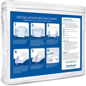 Queen (13-16 in. Deep) SureGuard Mattress Encaseme...