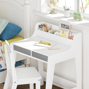 UTEX Kids Desk and Chair Set, Study Desk for Kids...