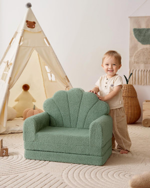 Blissful Diary Kids Couch, 2-in-1 Soft Toddler Cou...