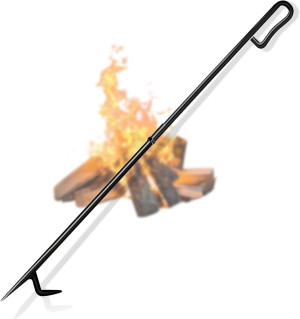Heavy Duty Fire Poker, 34 Inch Long Fire Poker for...