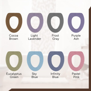 Soft Toilet Seat Cover - Plush, Thick Fabric Toile...