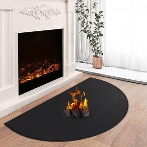 Hearth Rugs for Fireplaces Fire Resistant, 42 x 24...