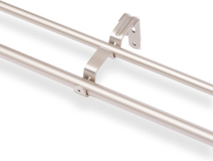 Amazon Basics Room Darkening Double Curtain Rod, 4...